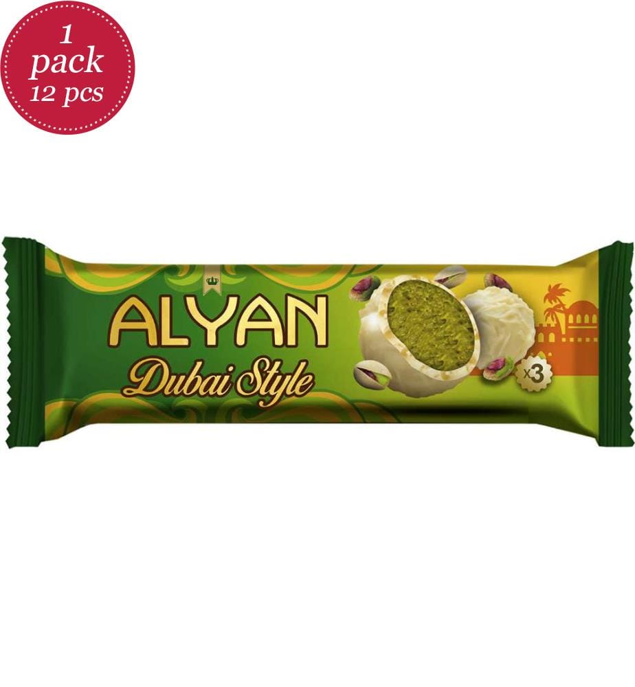 12x Alyan Trufino Chocolate WHITE/WEISS DUBAI-STYLE - 39g