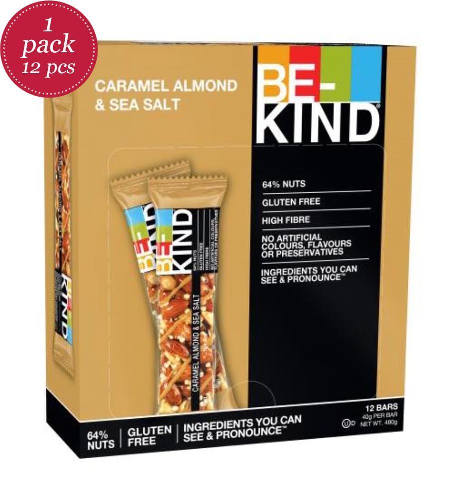 Barres Amandes caramélisées et sel de mer - 12 x 40g