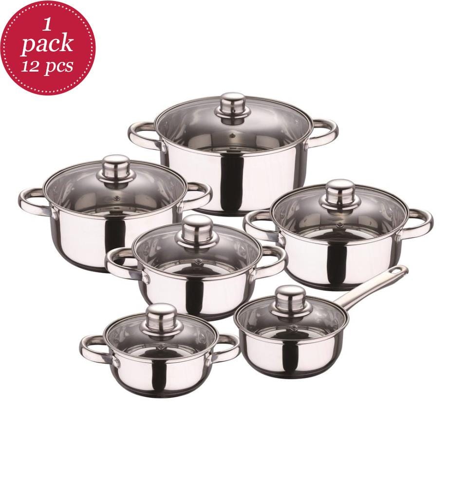 12-teiliges Cassel-Set - Kochgeschirr Metallic