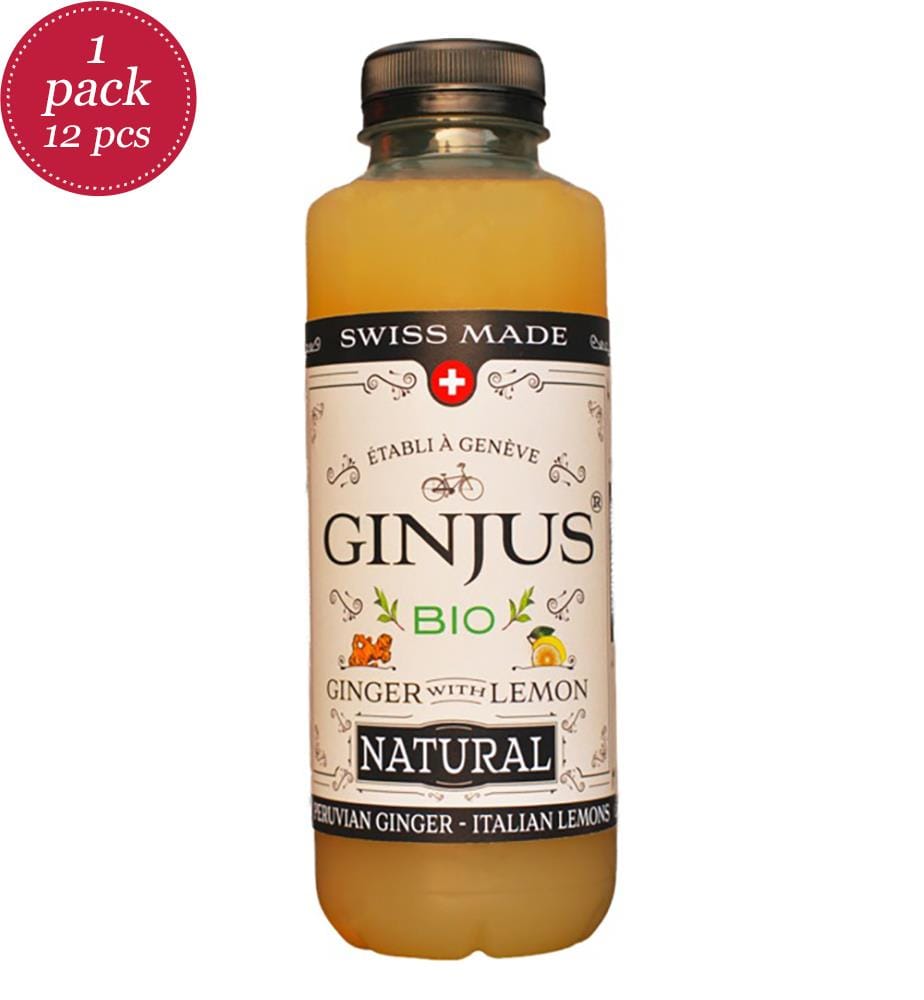 12 bouteilles de Ginjus Ginger Drink BIO - 500 ml - NOUVEAU