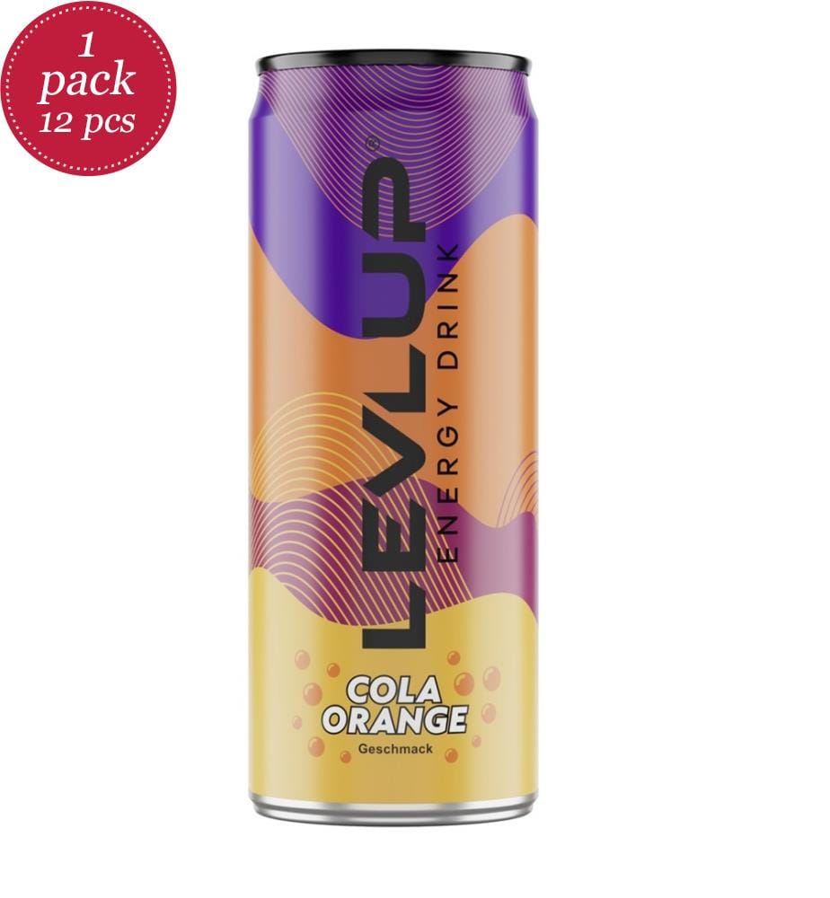 LevlUp Energy Drink Cola Orange Boîte - 330ml