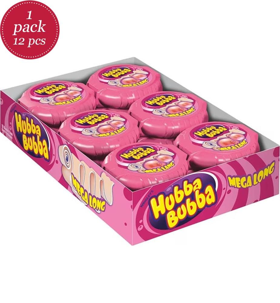 12x Hubba Bubba Fancy Fruit Rouleaux 1.8m - 56g
