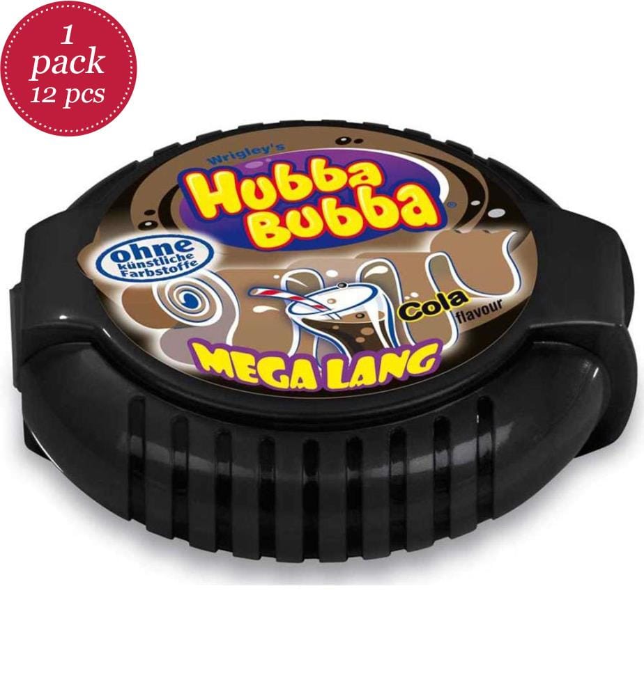 12x Hubba Bubba Cola rouleaux de 1.8m - 56g
