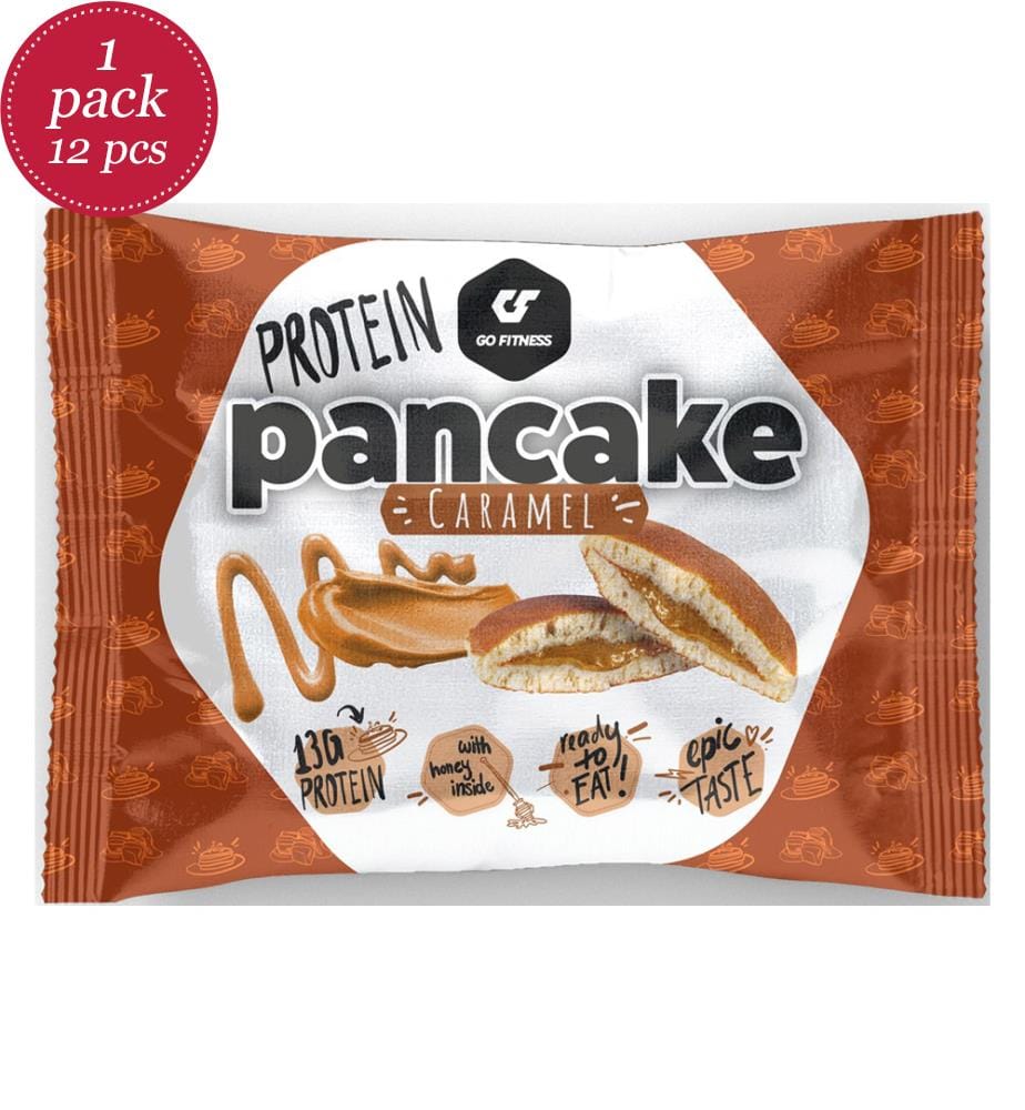 12x GoFitness Nutrition Pancake aux protéines caramel - 55g