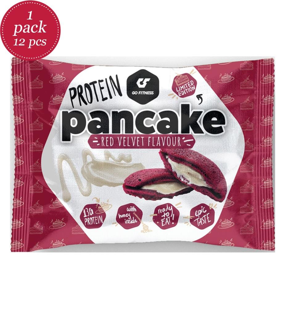 12x GoFitness Nutrition Pancake aux protéines Red Velvet - 55g
