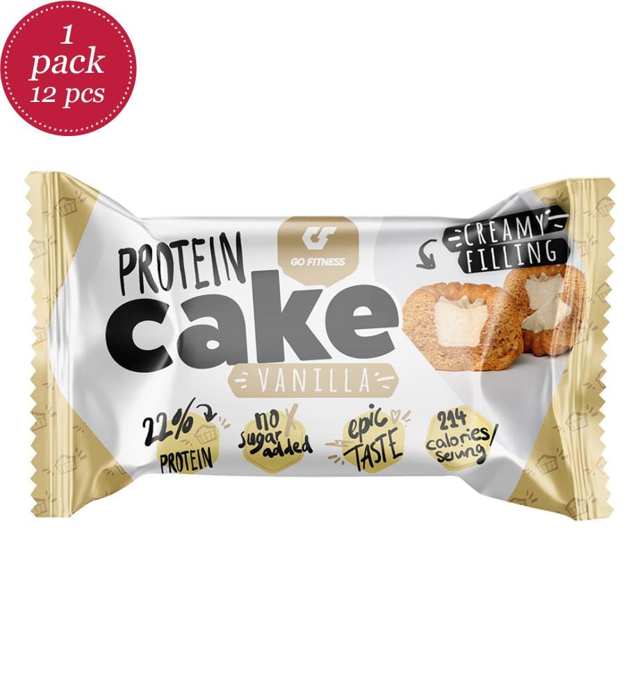 12x GoFitness Nutrition Gâteau protéiné à la vanille - 50g