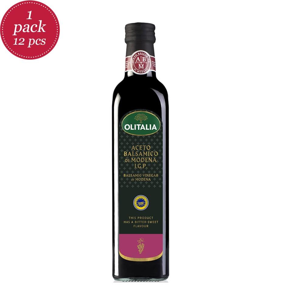 12x Olitalia Aceto Balsamico di Modena I.G.P. bouteille - 500ml