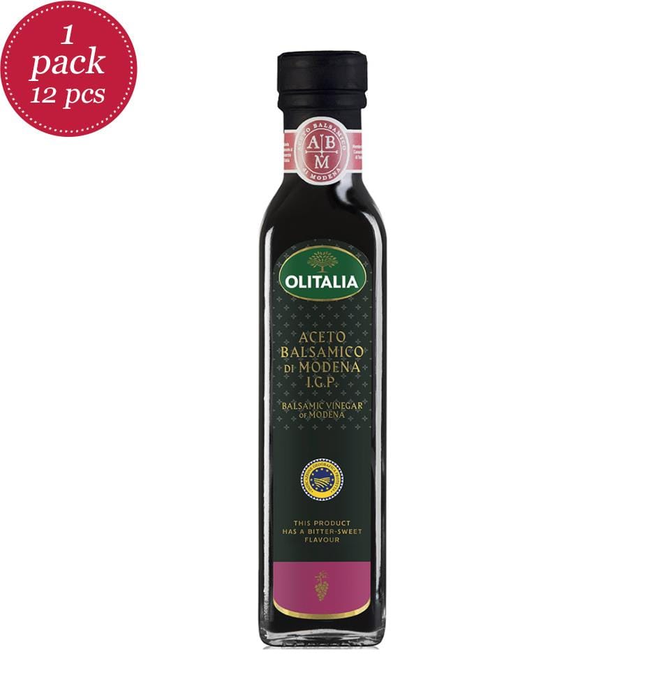 12x Olitalia Aceto Balsamico di Modena I.G.P. bouteille - 250ml