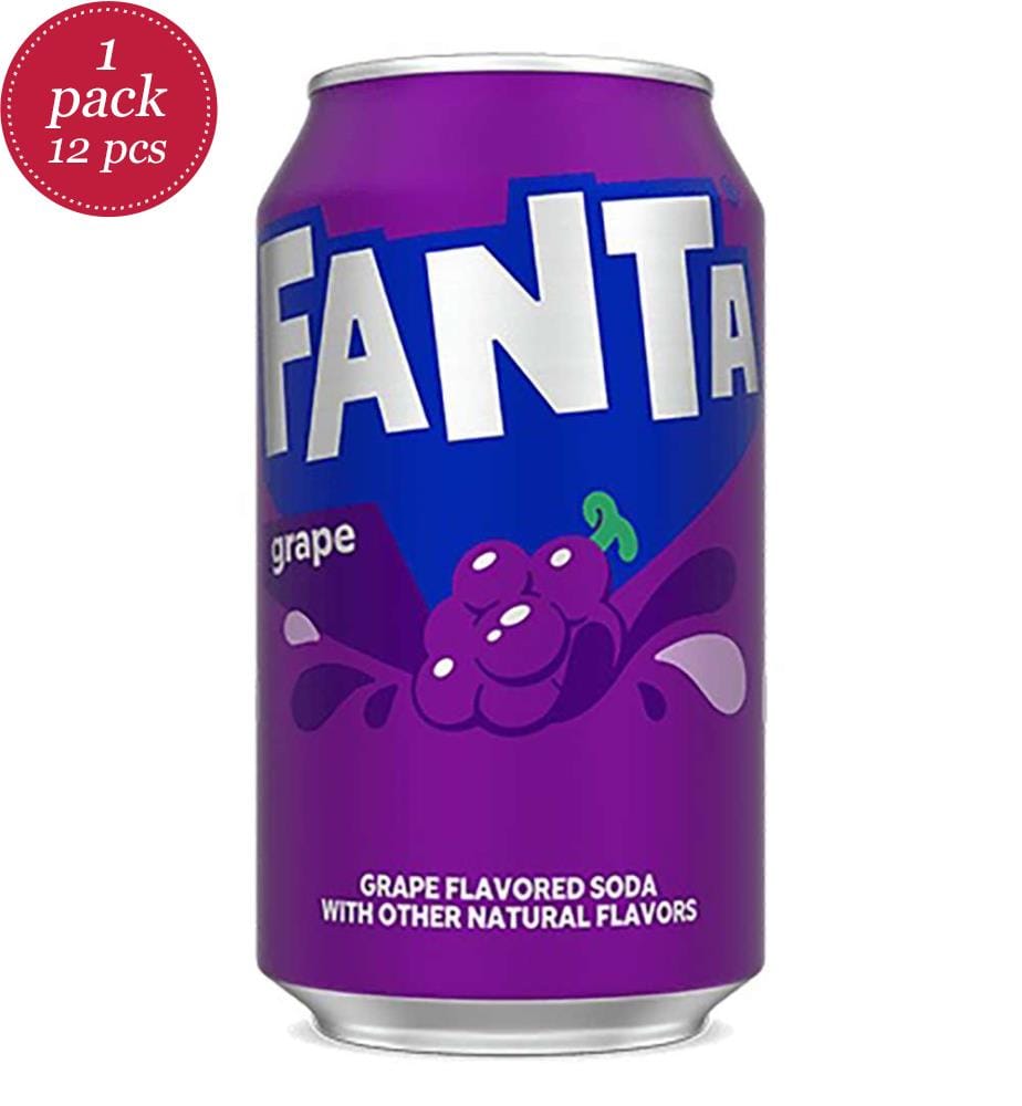 12x USA Fanta Grape / Raisin - Canette de 355ml