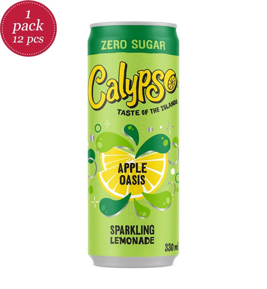Lot de 12 Calypso Apple Oasis Limonade Dose - 330ml