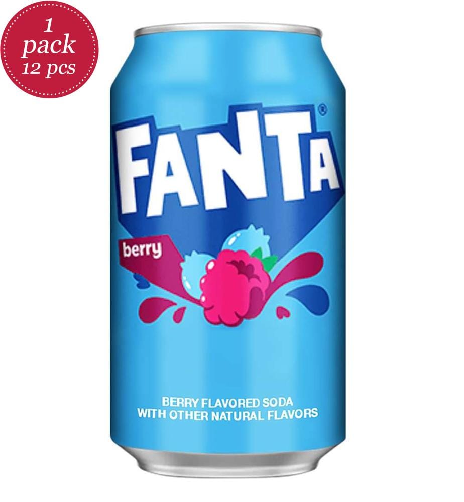12x USA Fanta Berry / Blueberry & Raspberry - Can à 355ml