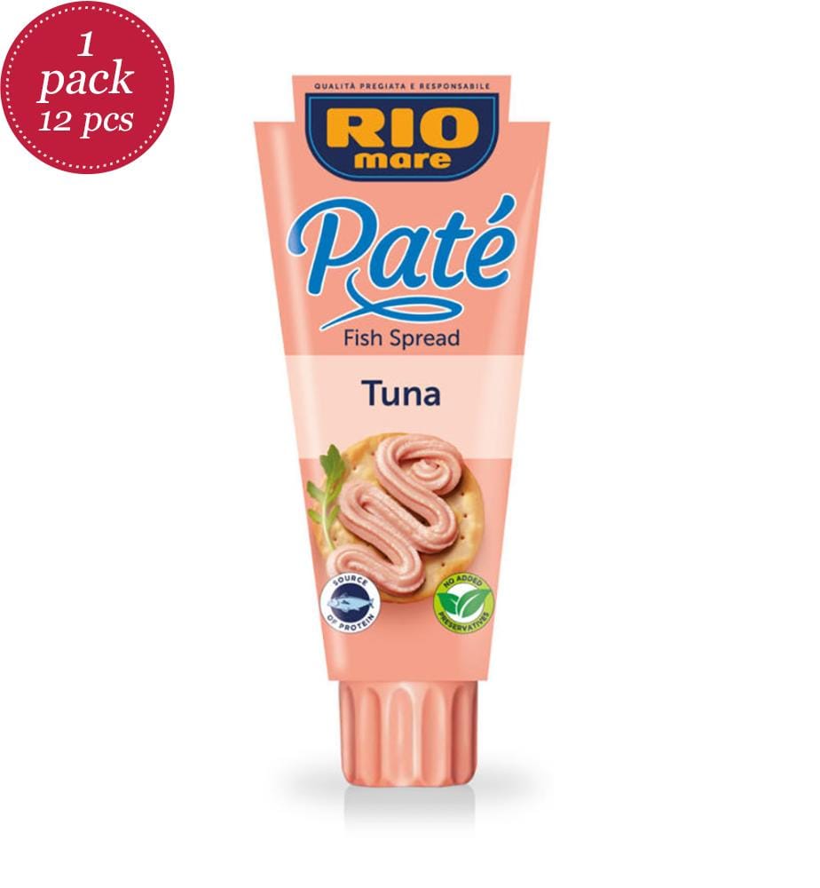 12x Rio Mare Paté Tonno/Thon Tube - 100g