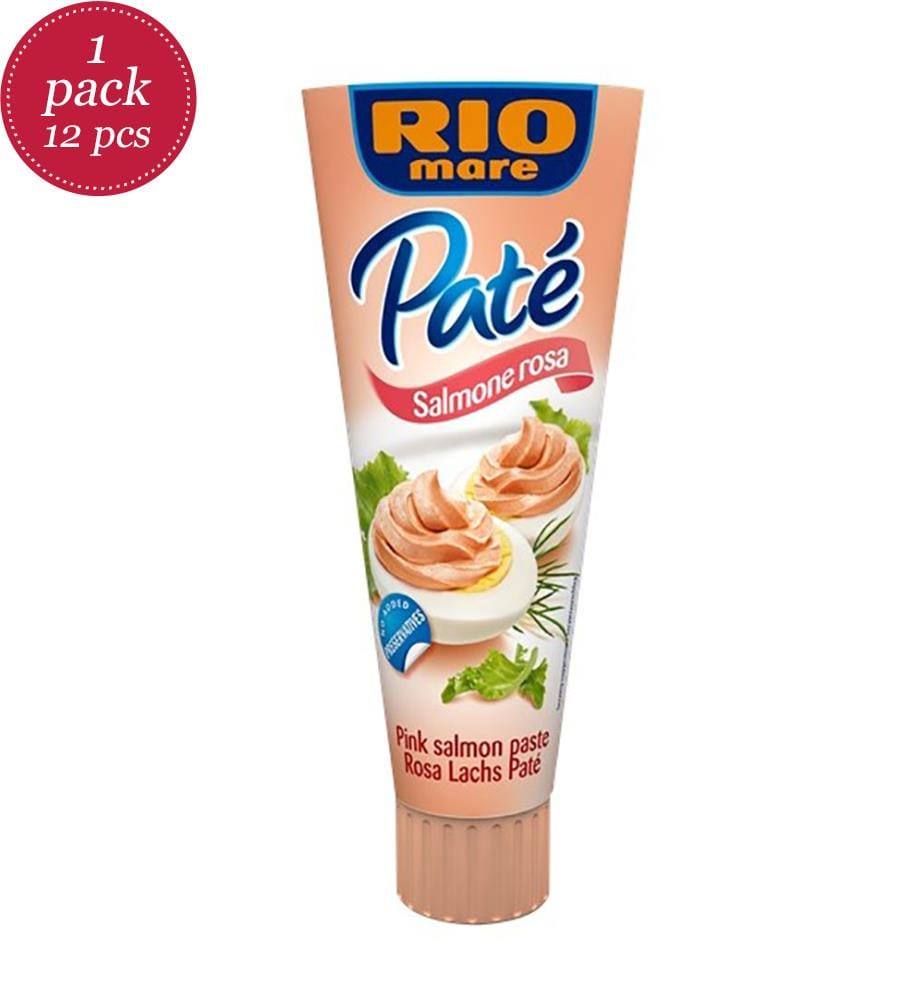 12x Rio Mare Paté Salmon/Saumon rose Tube - 100g