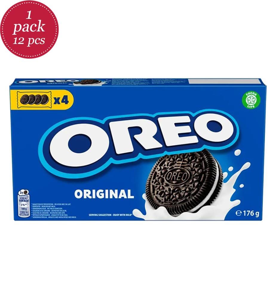 12 x Biscuits Fourrés Vanille Oreo - 176g