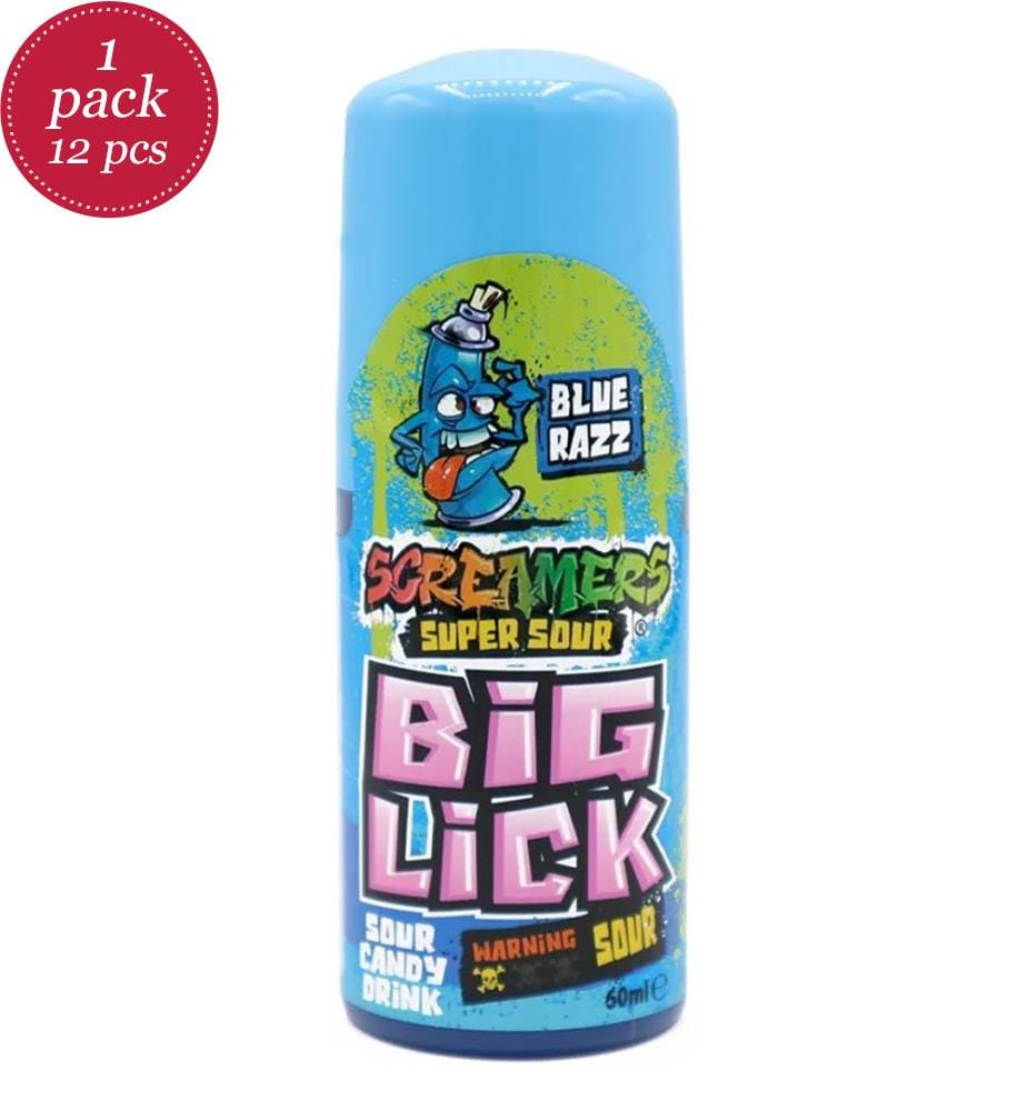 12 flacons de ZED Screamers Big Lick Blue Razz - 60 ml