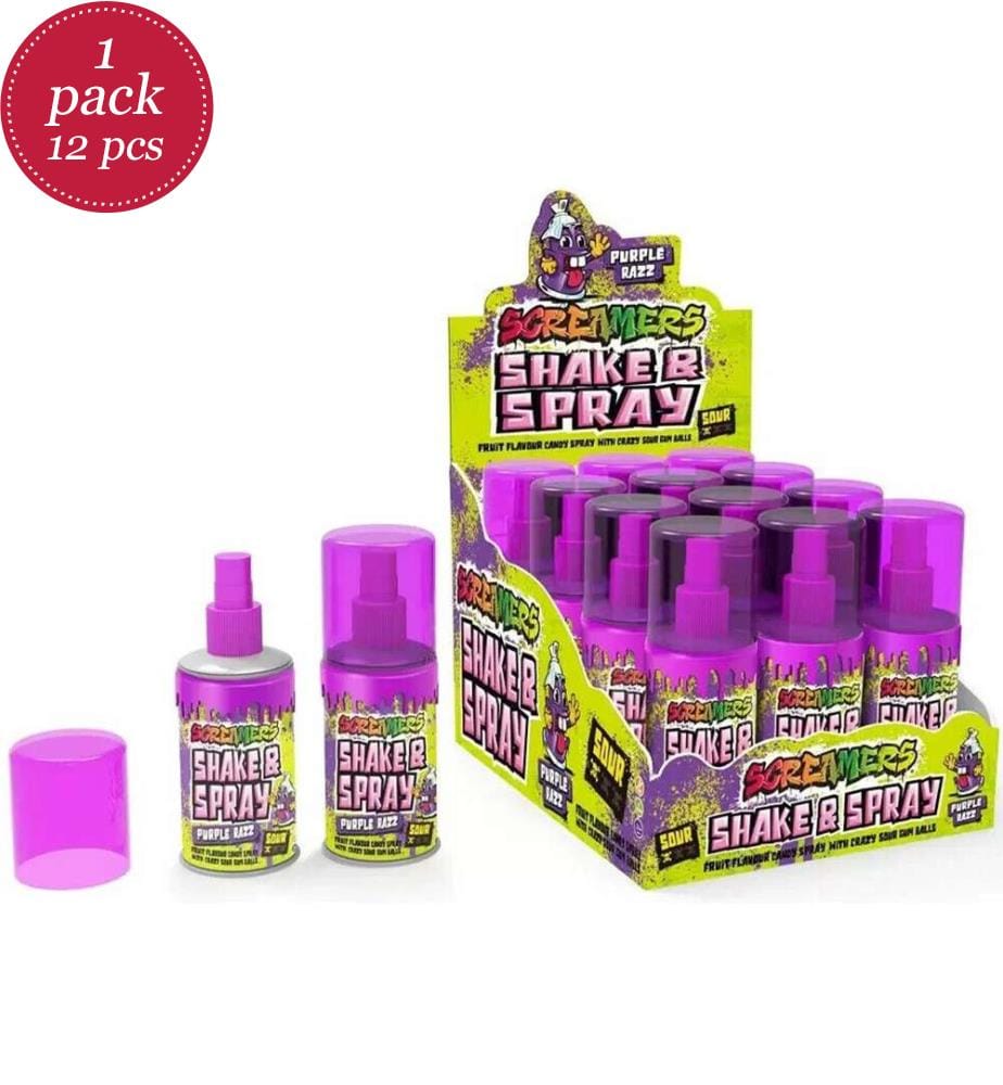 12x ZED Screamers Shake&Spray Purple Razz Sour - 60ml