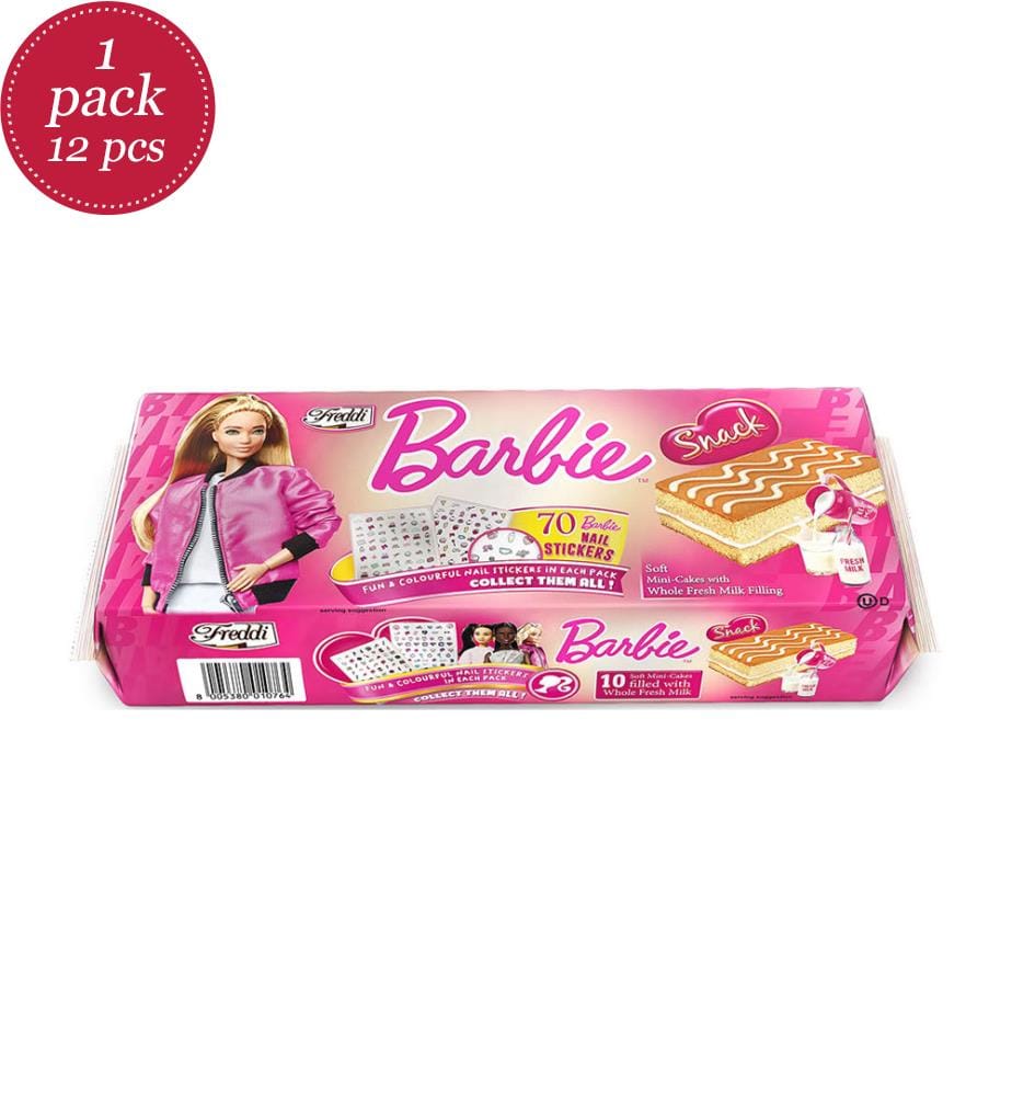 Confezione da 12 Freddi Barbie Snack Latte Fresco - 250g (10x25g)