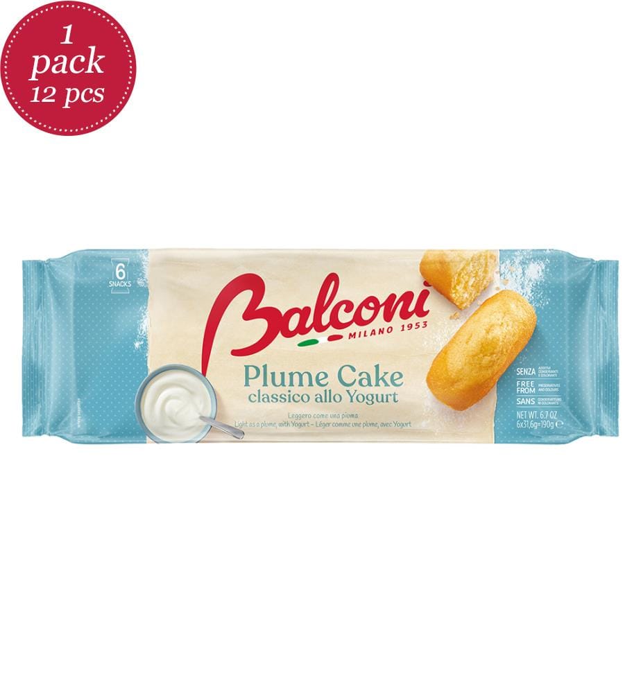 12x Balconi Plume Cake mit Yogurt 6er - 190g