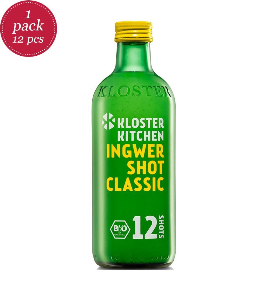 12x Kloster Kitchen Ingwershot BIO Classic 12 Port. - 360ml