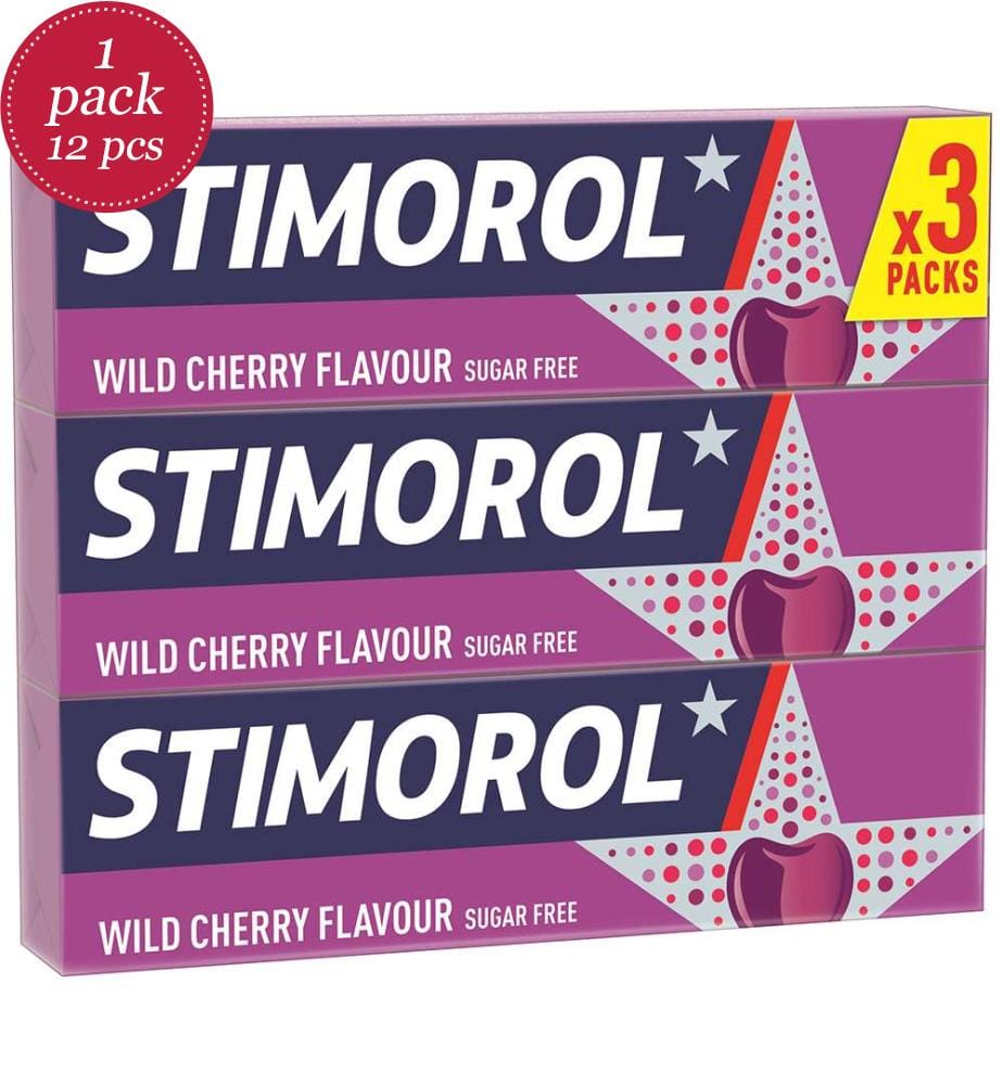 12x Stimorol Wild Cherry Trio - 3x14g