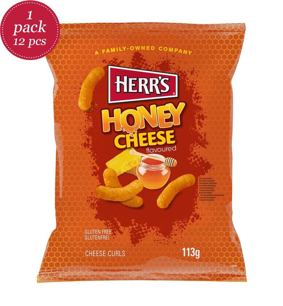 12x Herr's Honey cheese curls - 113g