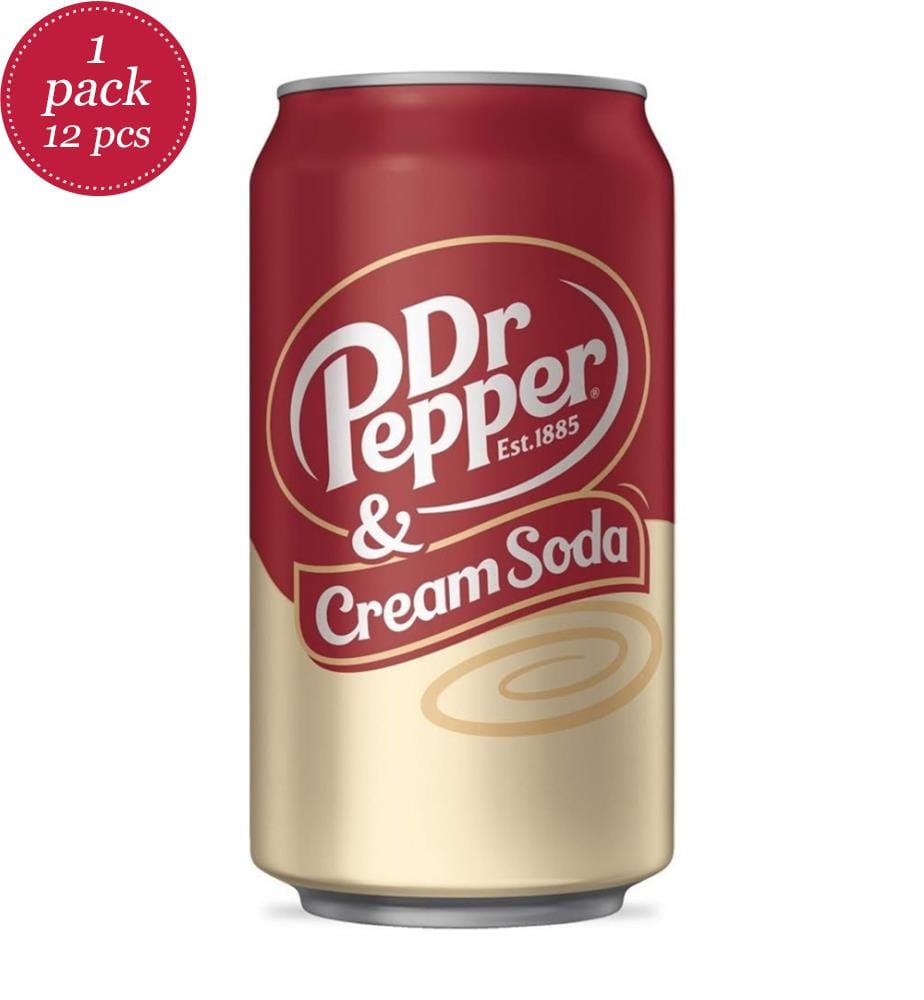 12 x Dr Pepper Cream Soda USA - 355ml