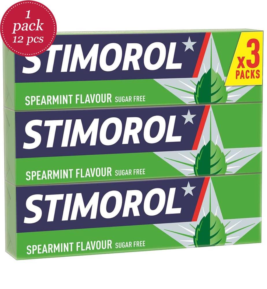 12x Stimorol Spearmint Trio - 3x14g