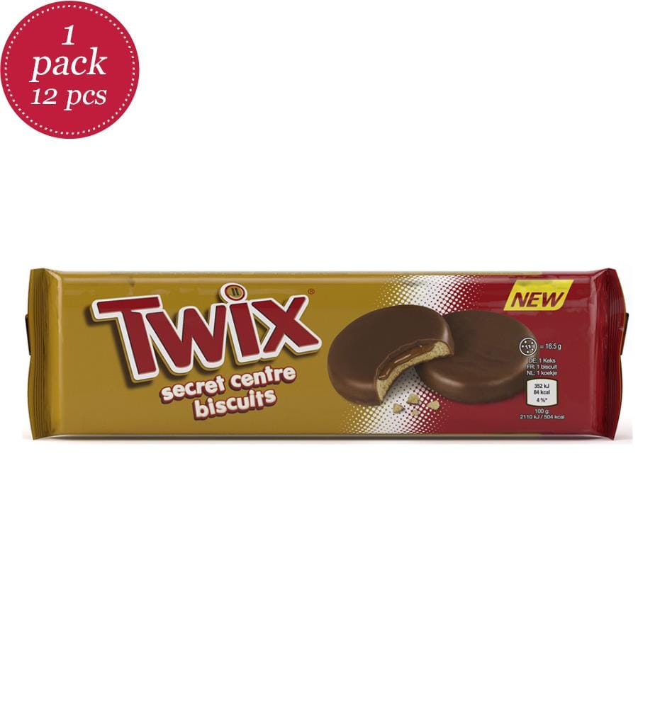 12 x Secret Centre Twix Filled Cookies - 132g