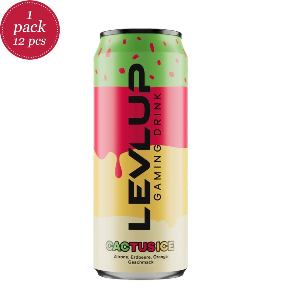 12x LevlUp Cactus Ice Energy - 500ml