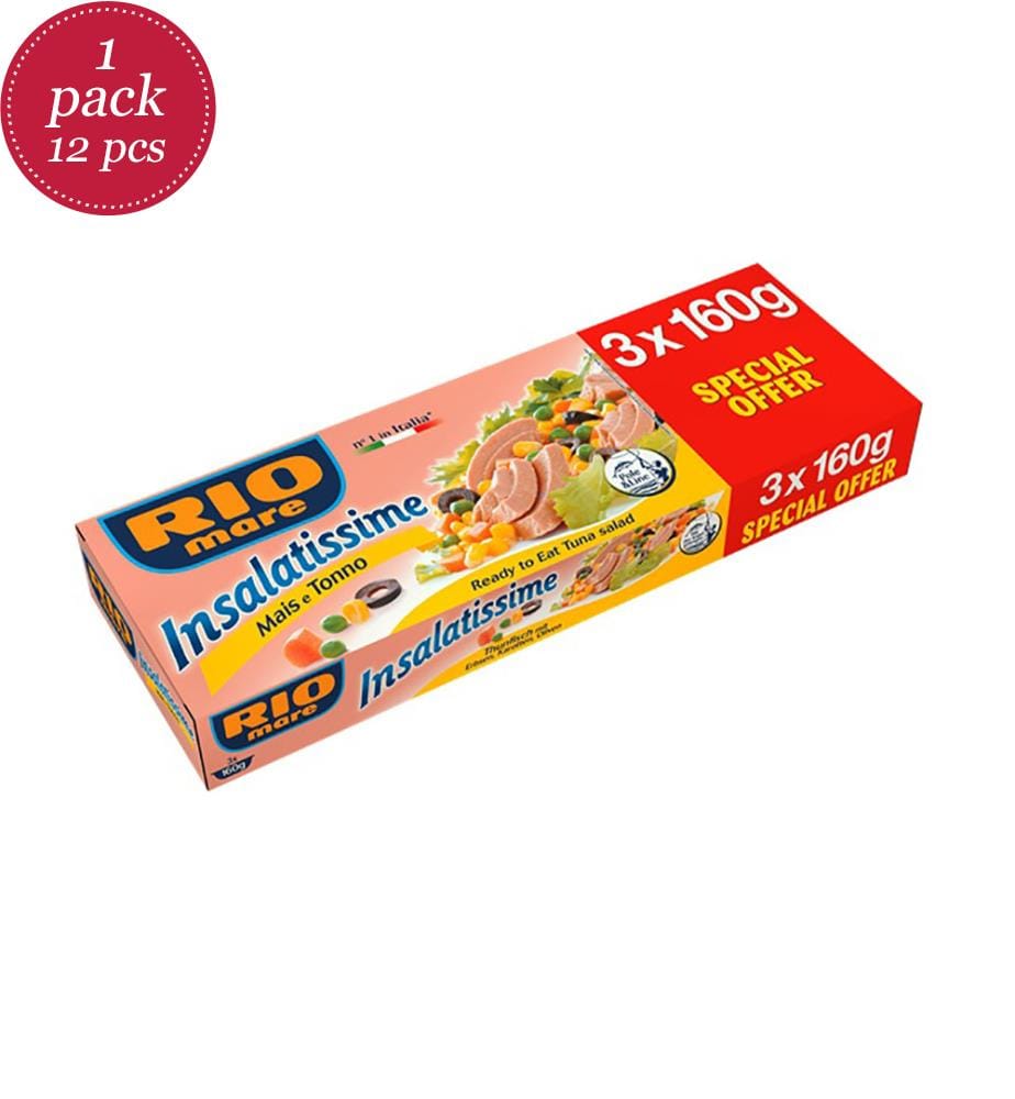 12x Rio Mare Insalatissime Mais e Tonno - 3x160g