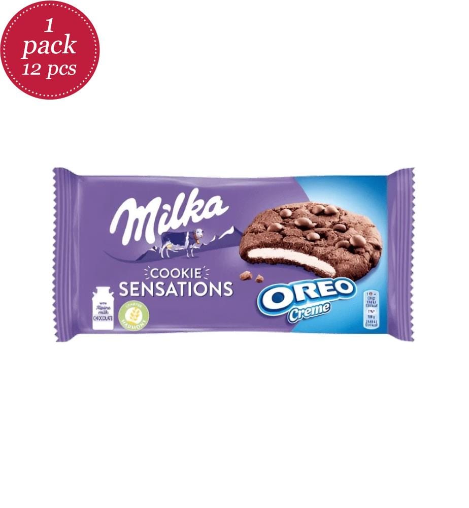 12x Milka Cookie Sensation Oreo Cream - 156g