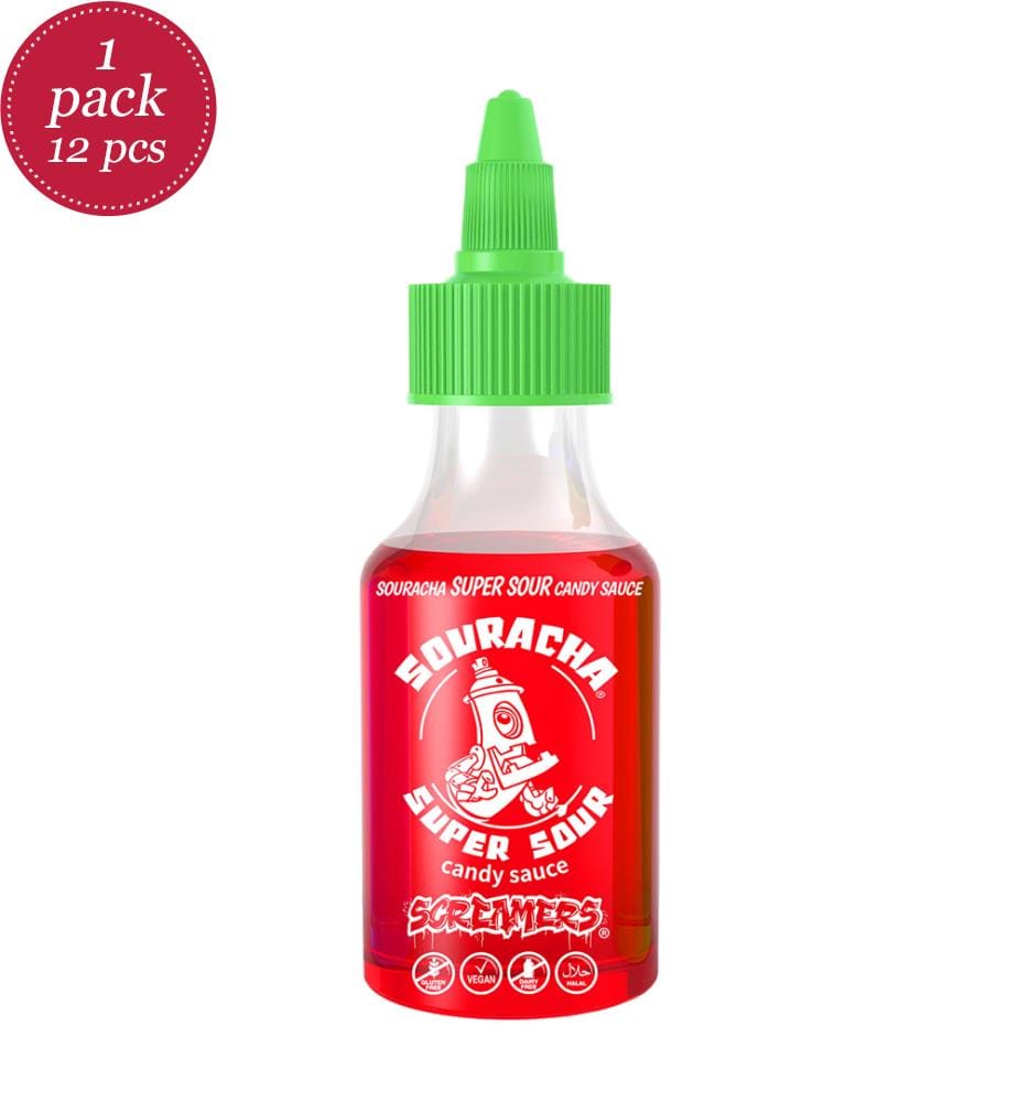 12x ZED Screamers Souracha Red Candy Sauce - 90ml