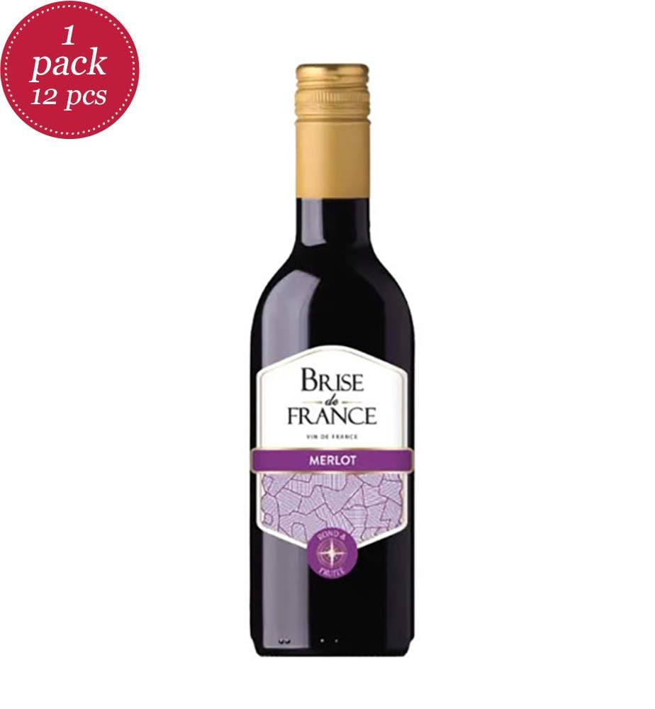 12 x Vin Rouge Merlot Le Val Brise de France 2024 - 250ml
