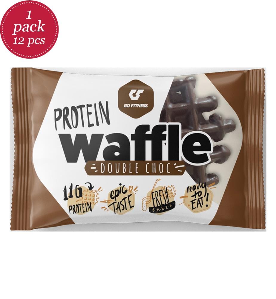 12x GoFitness Nutrition Cialda proteica doppio cioccolato - 50g