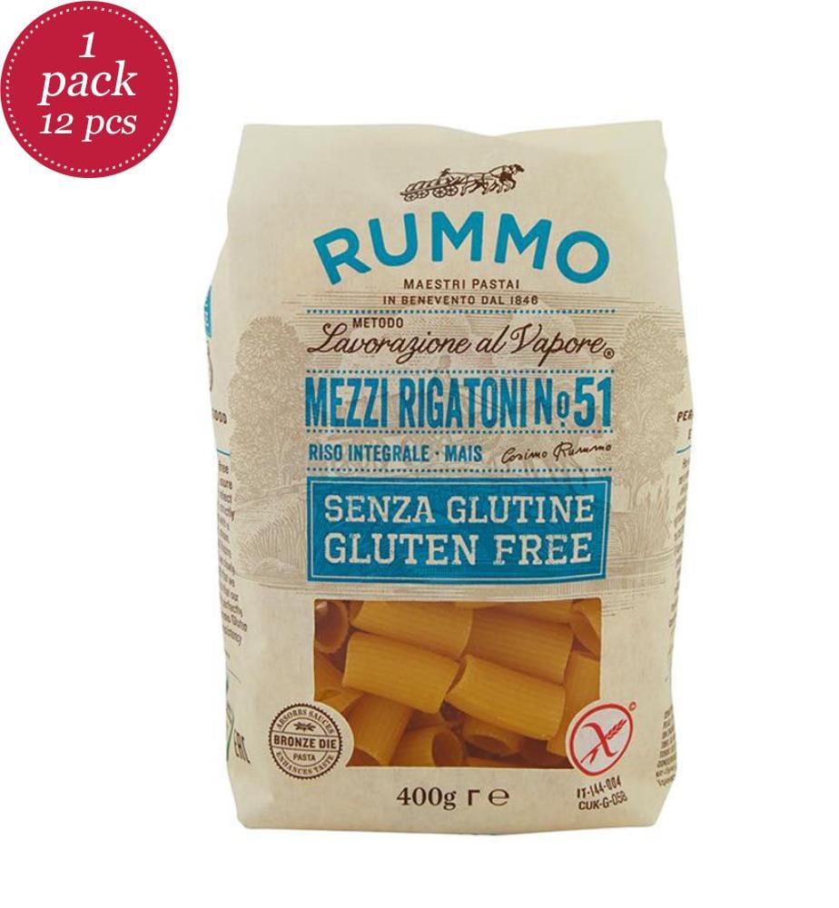 12x Mezzi Rigatoni No.51Sans gluten - 400 g