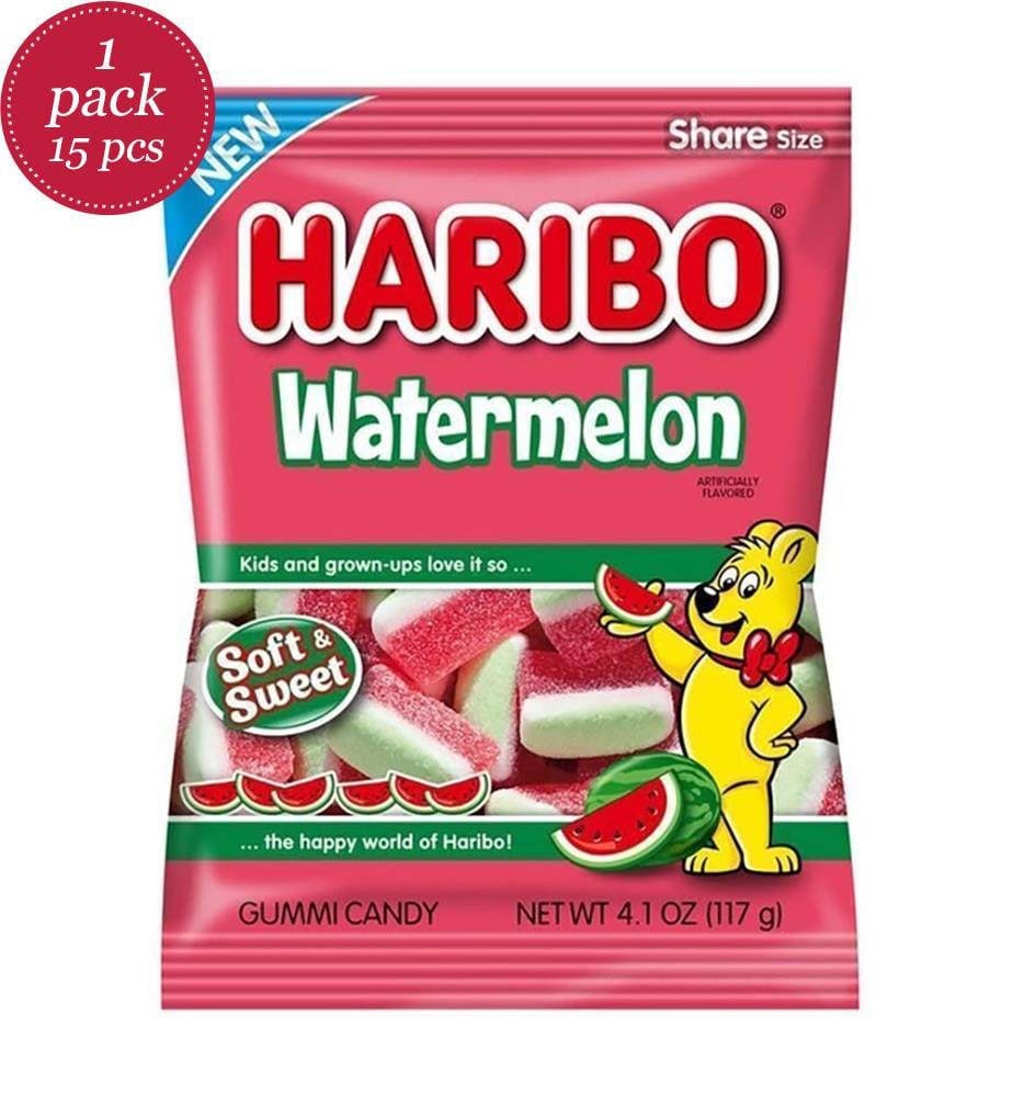 Lot von 15 Haribo Wassermelonen Beutel - 160g