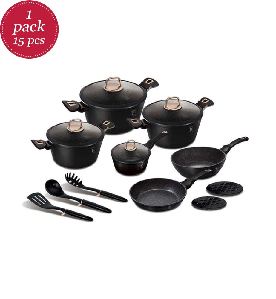 15-teiliges Kochgeschirr-Set Black Rose Collection - Schwarz