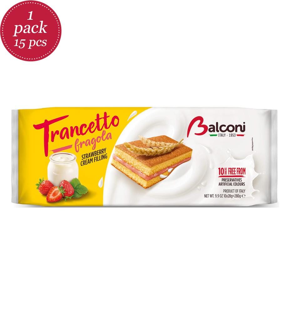 Set di 15 Yogurt Balconi Trancetto Fragola/Erdbeere (10x28g) - 280g