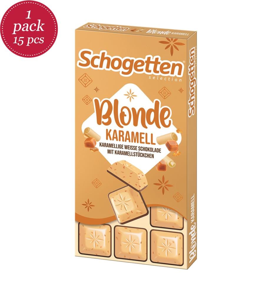 15x Schogetten Blonde Caramel - 100g