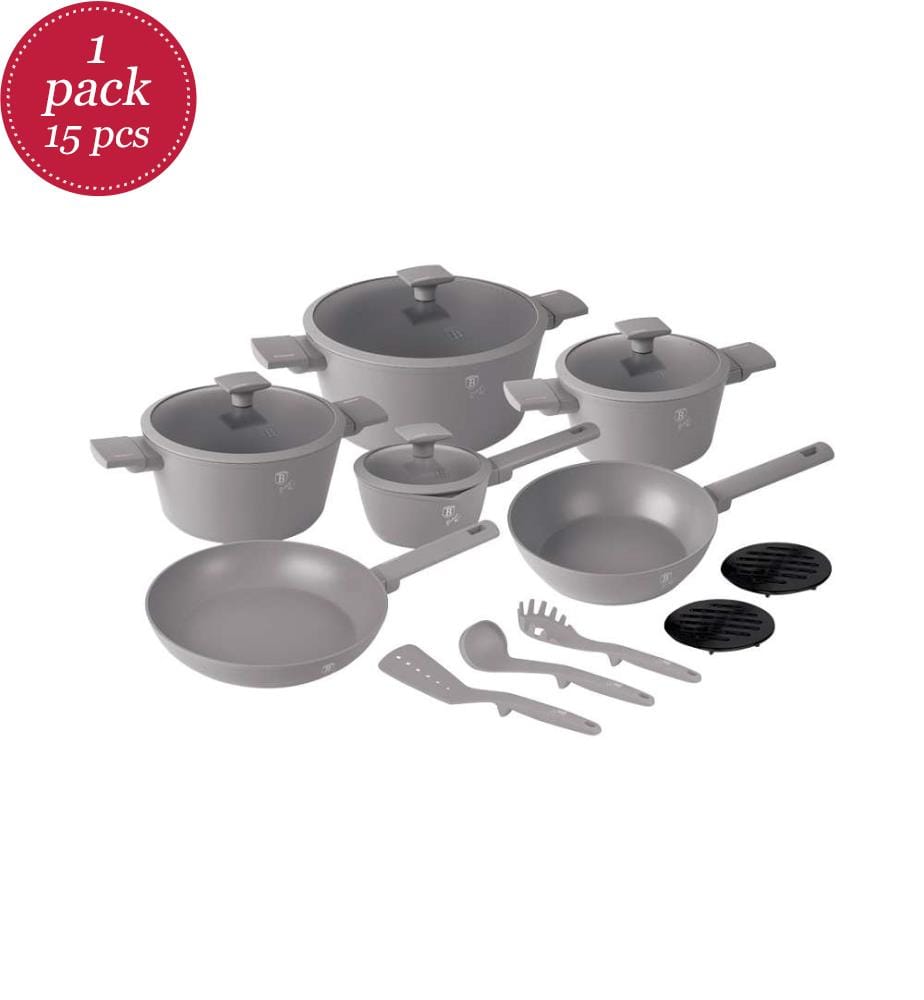 15-teiliges Kochgeschirr-Set, Taupe Collection - Matt