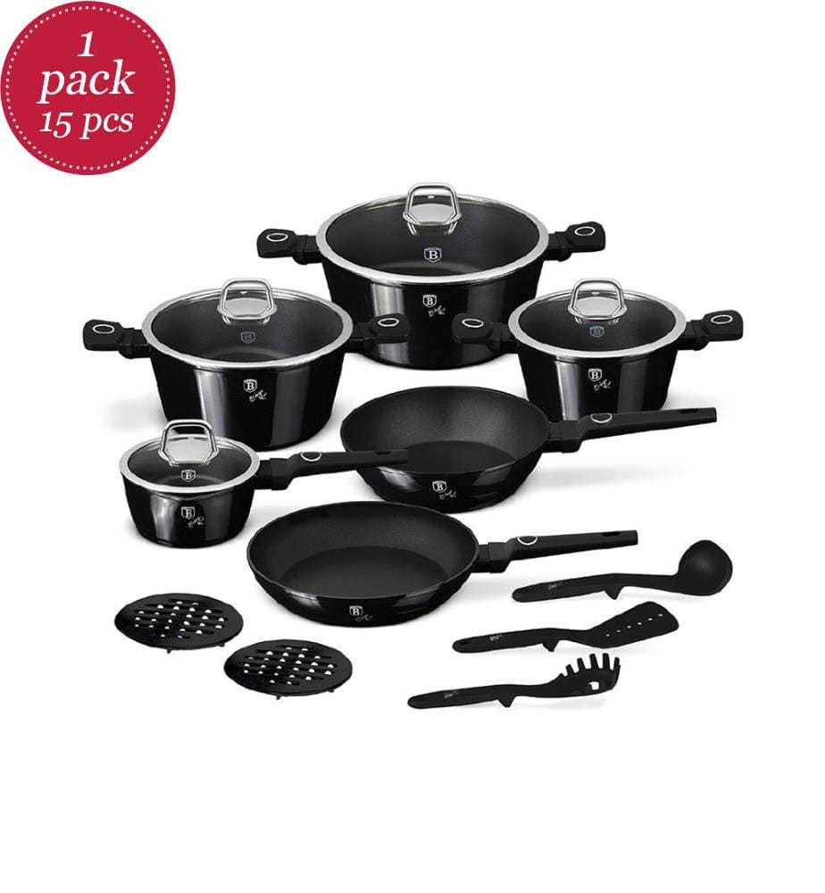 15-teiliges Kochgeschirr-Set Black Vantage Collection - Noir