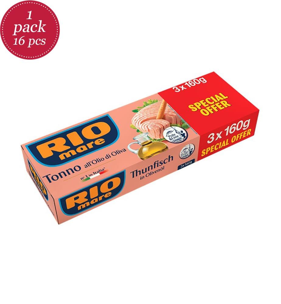 16x Rio Mare Tonno/Thon all'Olio di Oliva - 3x160g