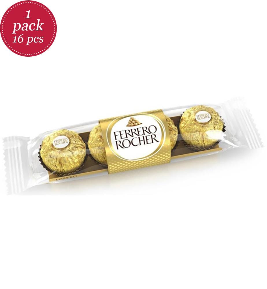 Lot von 16 Ferrero Rocher Schokolade Riegel T4 - 50g