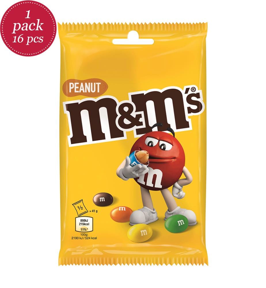 Lot von 16 M&M's Erdnüsse - 82g