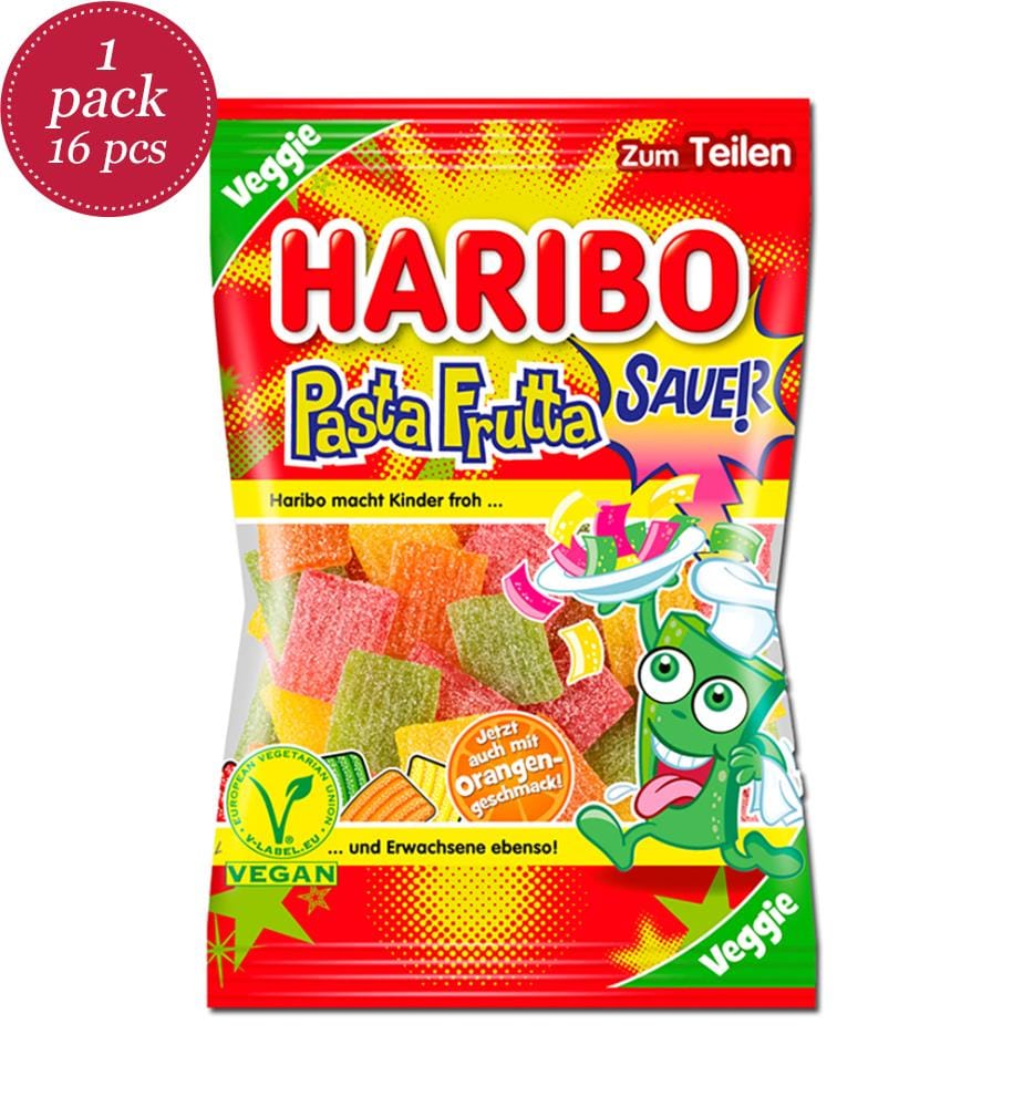16 x Bonbons Veggie Pasta Frutta Haribo - 160g
