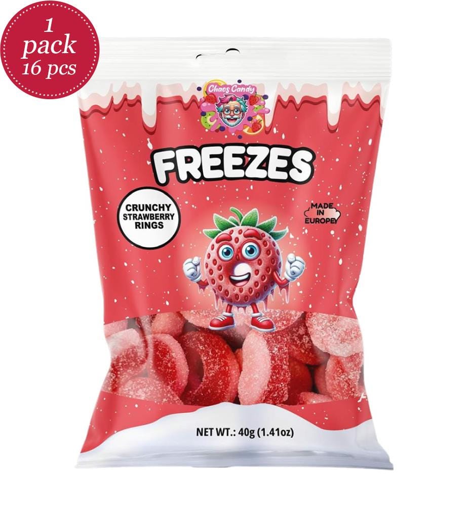 Lot de 16 Anneaux de fraises à congeler - 40g