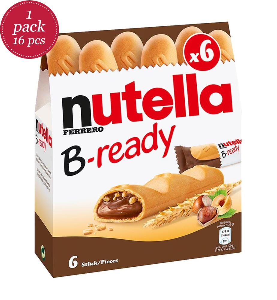 16x Ferrero Nutella B-ready 6er - 132g