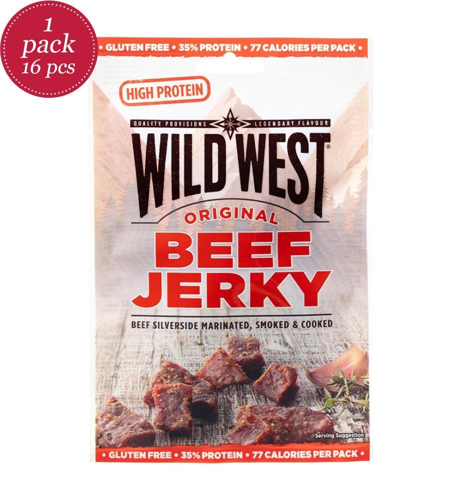 16x Wild West Beef Jerky Original - 25g