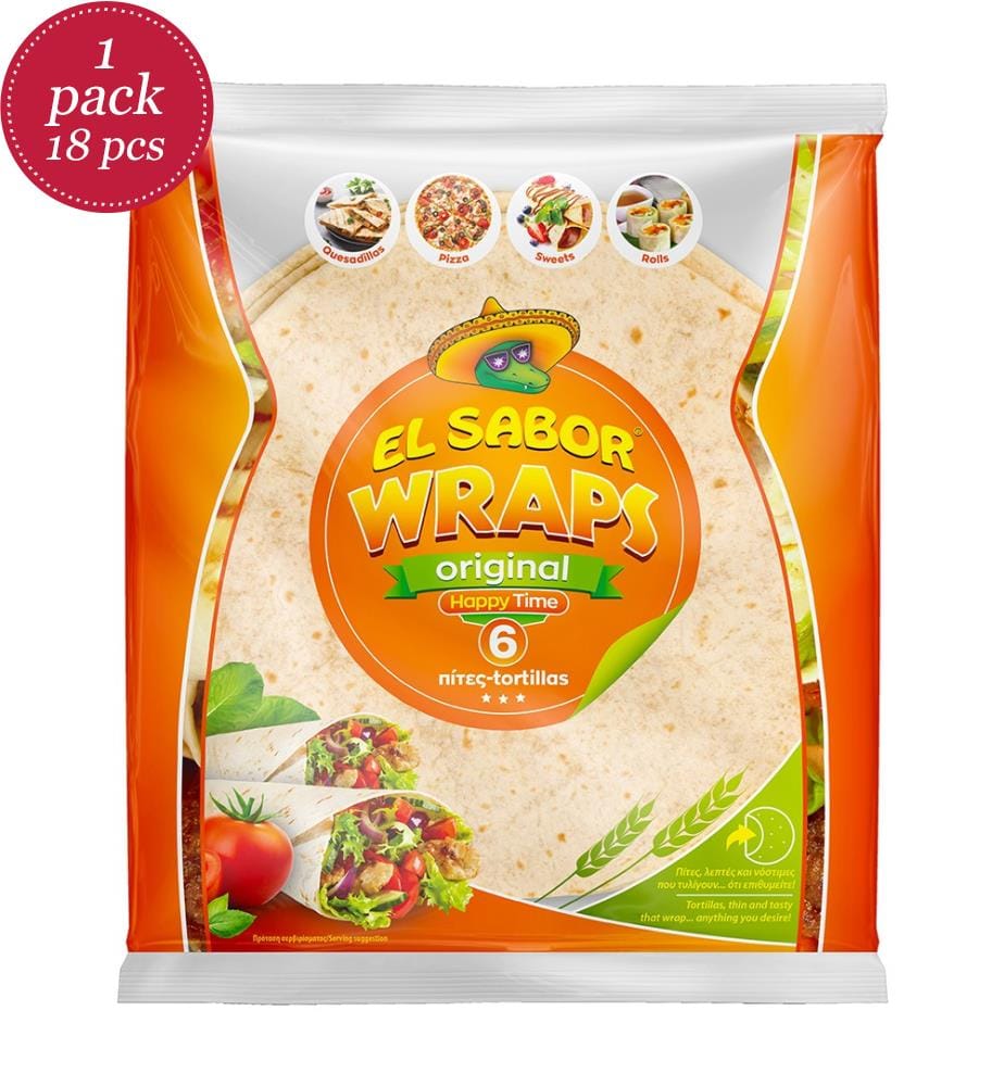 18x El Sabor Wraps Original 6x20cm - 240g