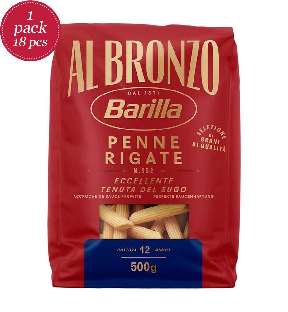 18x Barilla Al Bronzo Penne Rigate - 500g